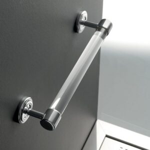 K134-C-TR Maniglione di sostegno cromato e plexiglass trasparente FORBOX TL BATH