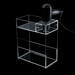K142-NR Porta phon da parete in plexiglass nero TL BATH - immagine 1