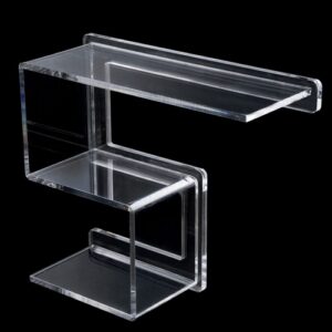 K150-NR Scaffale in plexiglass nero TL BATH