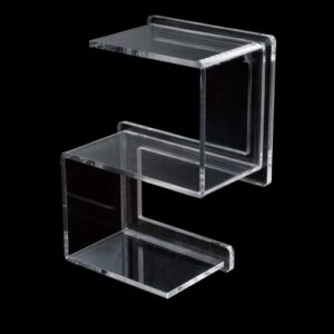 K163-C-AZ Scaffale cromato in plexiglass azzurro TL BATH