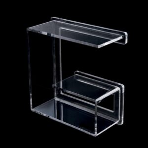 K165-C-BC Scaffale in plexiglass bianco e finiture cromate TL BATH