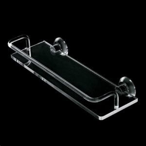 L013-C Mensola 50cm con ringhiera in plexiglass LUCE TL BATH