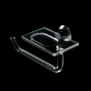 L118-C Portasapone con porta salviette orientabile in plexiglass LUCE TL BATH
