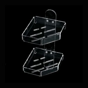 L212-C-TR Angolare doccia 2 piani in plexiglass trasparente FORBOX TL BATH