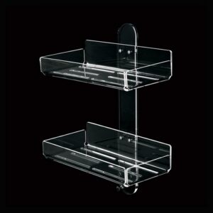 L232-C-VR Portaoggetti doccia cromato in plexiglass verde FORBOX TL BATH - immagine 1