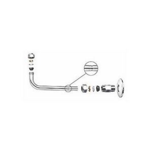 268 Curvetta sottolavabo in tubo rame, 1/2" regolabile 7-16 cm Ø 1/2" SASSI