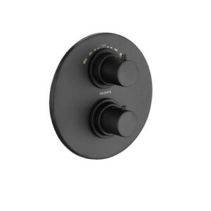 R207281 Parti Esterne Termostatico Vasca/Doccia Incasso Nero Opaco Game DOLOMITE