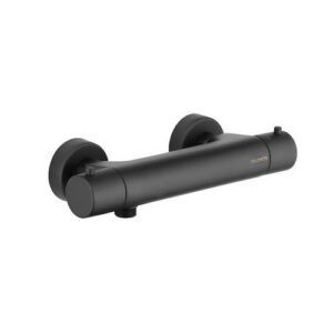 R208181 Miscelatore Doccia Esterno Termostatico Nero Opaco Game DOLOMITE