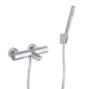 R2082CR Miscelatore Termostatico Esterno Per Vasca Due Uscite Cromato Game DOLOMITE