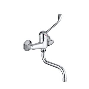 R4022CR Miscelatore Monocomando A Parete Per Lavello Girevole Leva Lun Cromato Palm  DOLOMITE